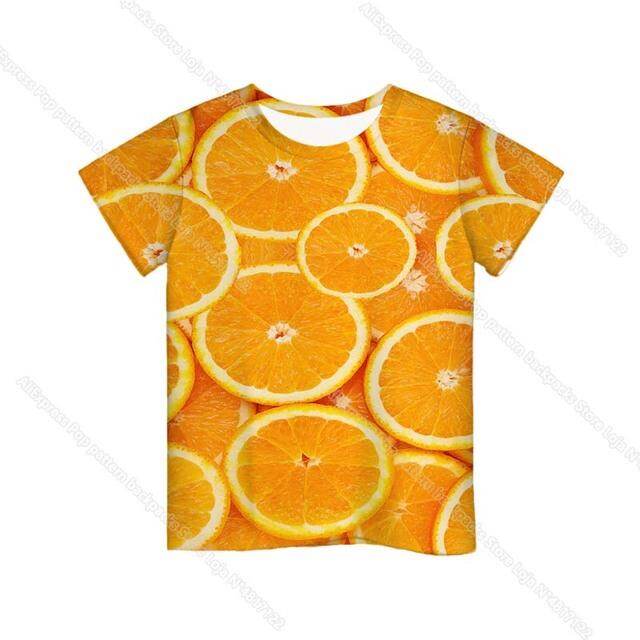 Children Funny Fruits 3D Print T Shirts Summer Boys Girls Toddler Tee Tops Camiseta Kids Avocado Strawberry Lemon Apple T shirts
