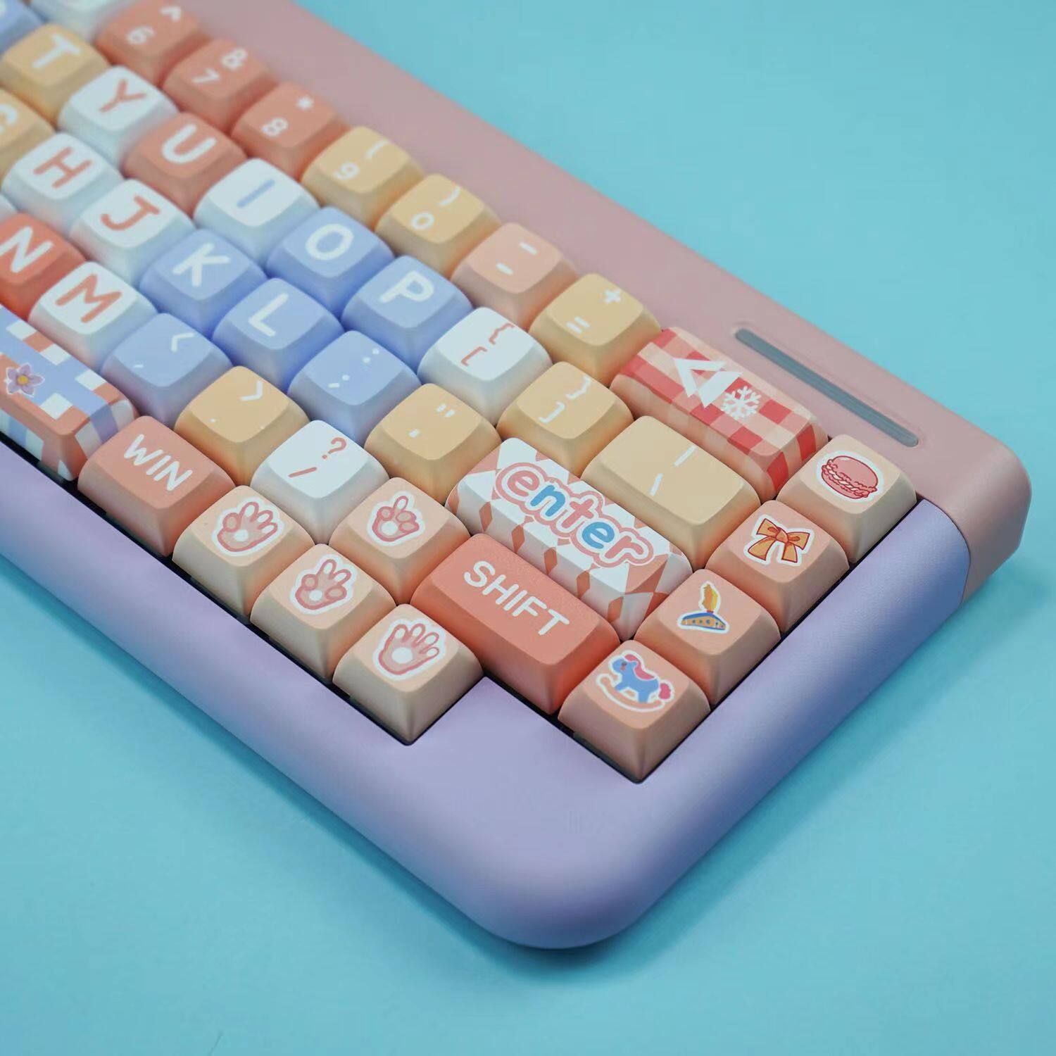 Linabell Theme Keycap 127 phím xda Profile PBT thăng hoa cho công tắc Cherry MX Bàn Phím Cơ RK61/Anne Pro 2/gk61