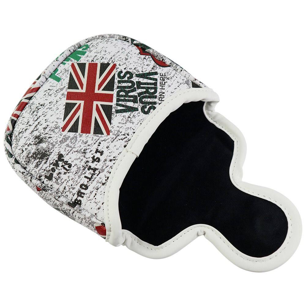 SPORTSNICE Golf Putter Durable Protective Cover Golf Training Equipment Protector Case PU Leather ic Closure Golf Mallet Putter Cover Golf Head Cover Putter Headcover Golf Putter Cover
