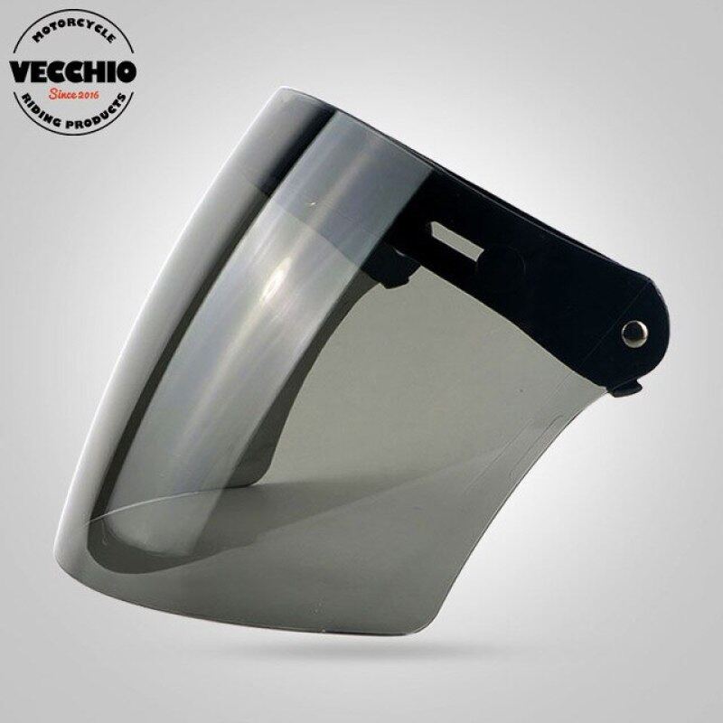 Phân phối Ba Snaps Visor Kính TORC One More Vintage Mũ Bảo Hiểm Kính Chắn Gió Màn Chắn Mũ Bảo Hiểm Mũ Bảo Hiểm Phi Công Visor Jet Scooter Kính Mũ Bảo Hiểm