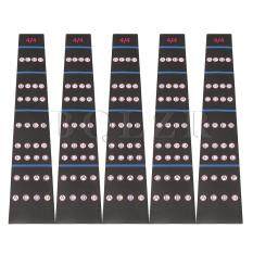 4/4 Người Mới Bắt Đầu Violin Fingerboard Sticker Bảng Đàn Violin Ghi Chú Gói 5 Màu Đen