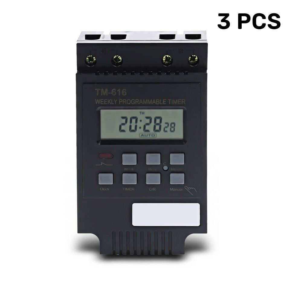 Elesky TM616 30A 220V AC Timer Switch With LCD Display Weekly