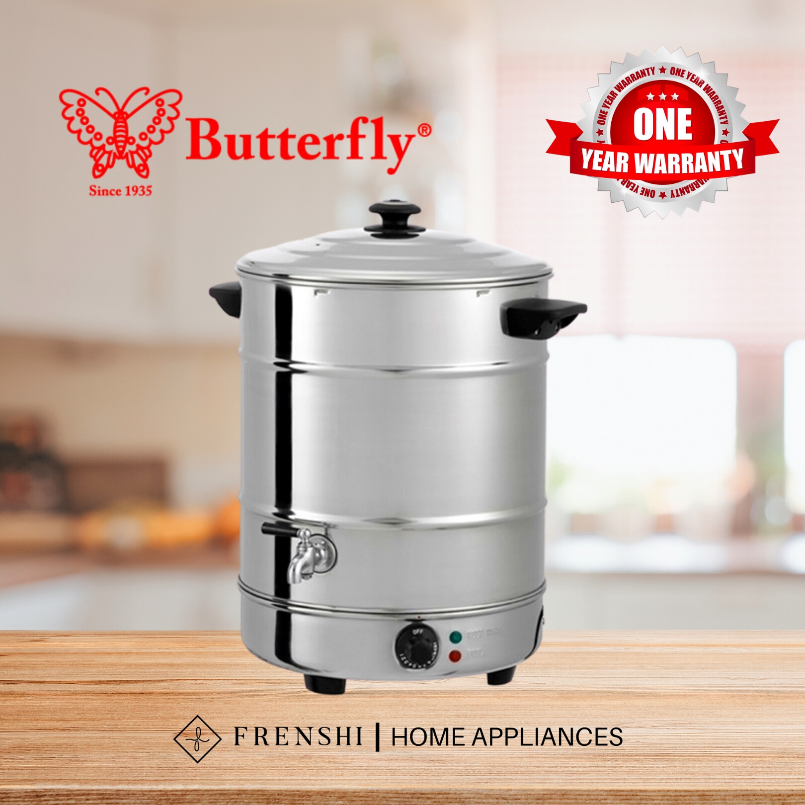 BUTTERFLY 30L WATER BOILER WB30 Lazada