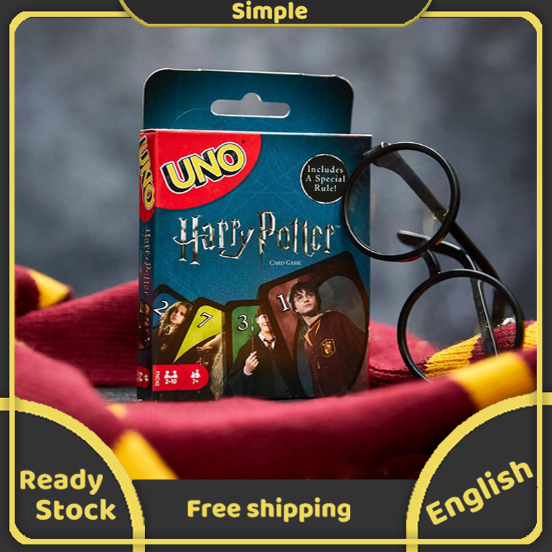 UNO Harry Potter Card Board Game 112 cards For Famly Party Game Ages 7+ 2 to 10 players Kid Toy