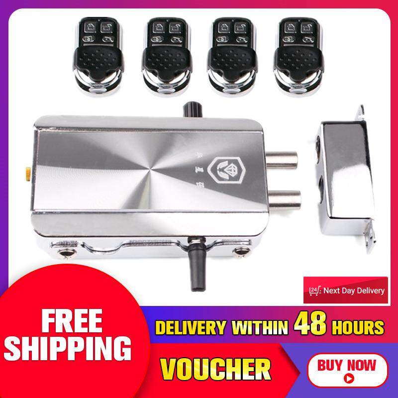 【Free Vận Chuyển + Đèn Flash Đối Phó 】Remote Điều Khiển Cửa Không Dây Khóa Chống trộm Tự Động Thông Minh Hộ Gia Đình cho Gia Đình MỚI