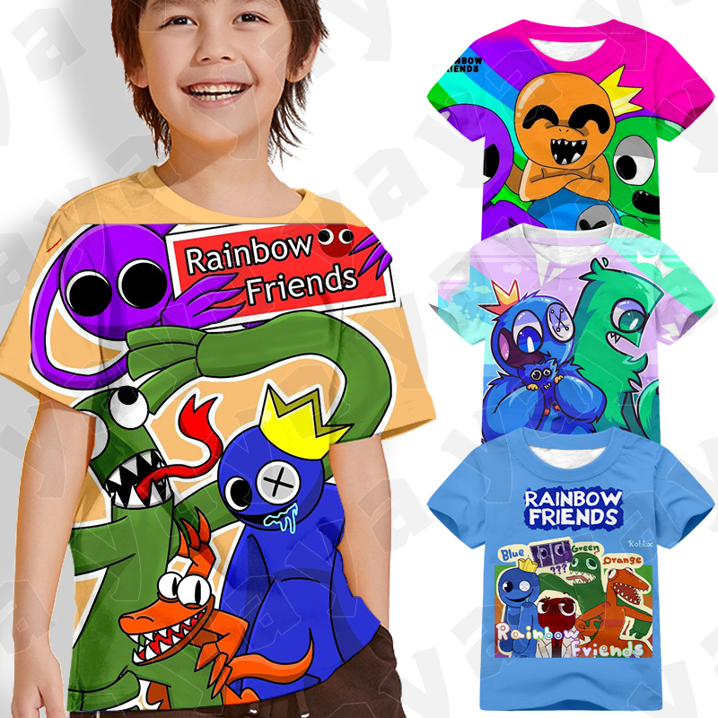 New Children Tshirt Cartoon ROBLOX Game Printing Kids Clothes