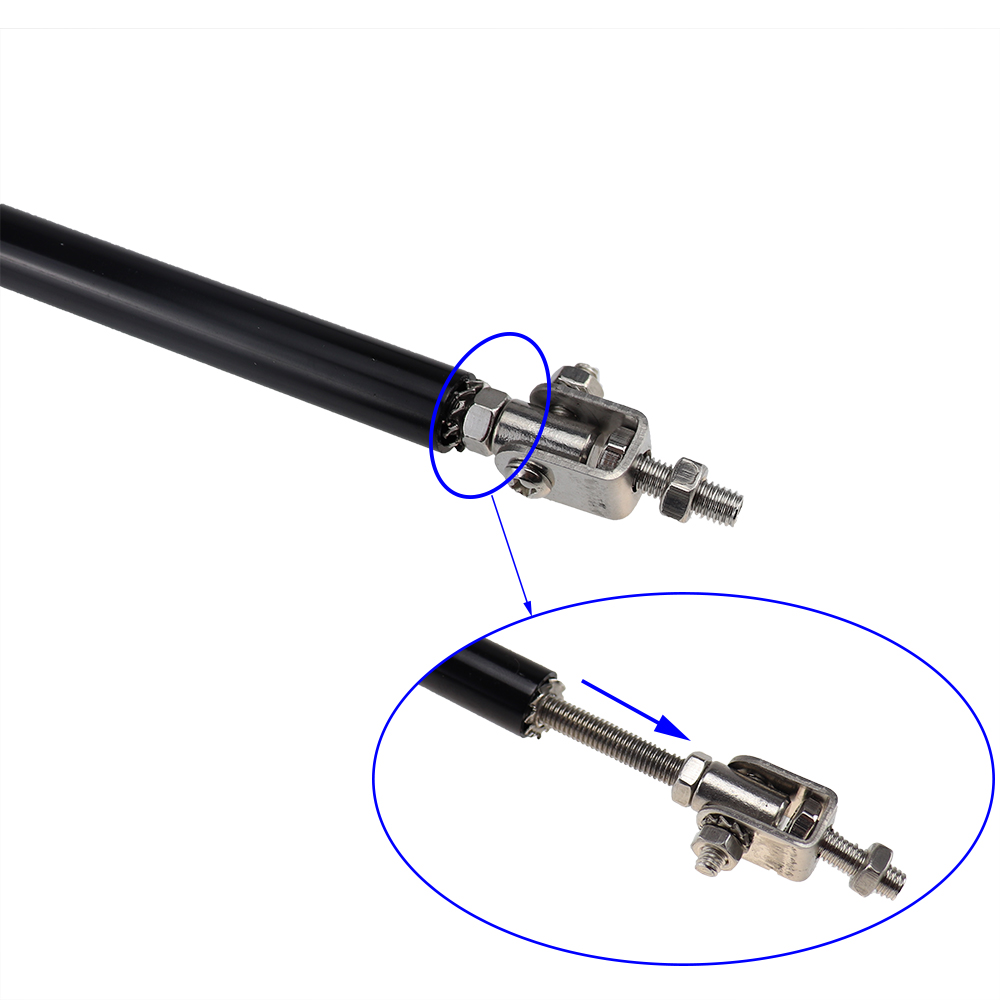 2pcs Universal Racing Adjustable Front Rear Bumper Lip Splitter Support Bar Kit Racing 75mm Car Styling Tunning