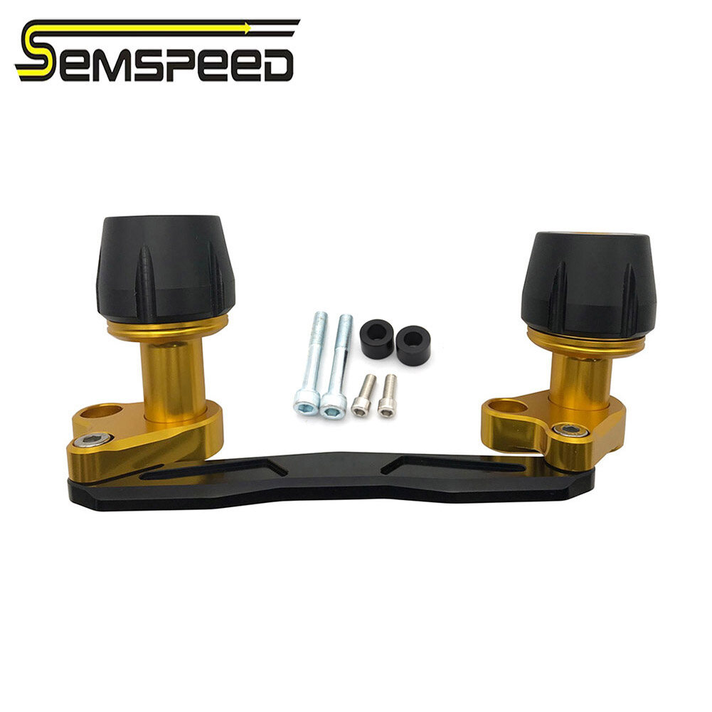 SEMSPEED Universal For Honda Forza 350 300 250 PCX 160 150 125 ADV 150 Motorcycle Rear Axle Crash Exhaust Pipe Slider
