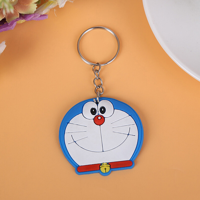 Cartoon Keychains, Cute Soft PVC Portable Hanging Pendant Keyring for Backpack Key Gift