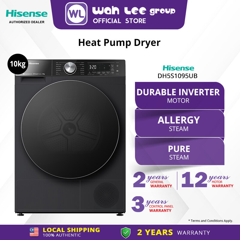 Hisense Heat Pump Dryer 10KG DH5S1095UB WAH LEE STORE Lazada