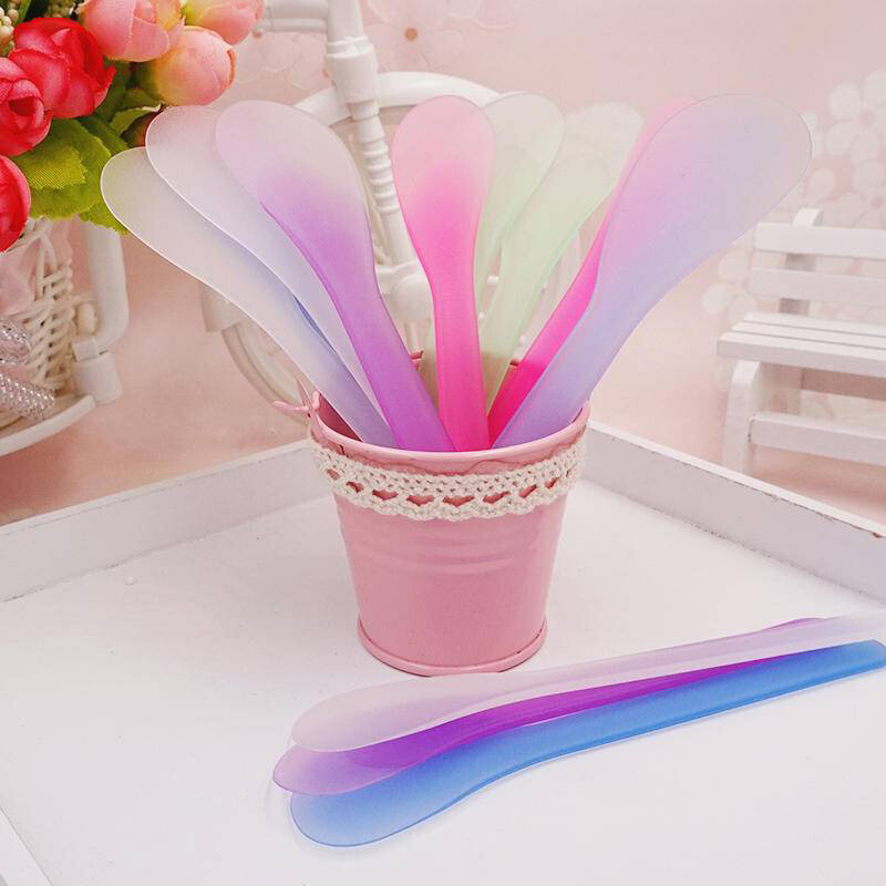 1pc diy skin care mask mixing plastic spoon