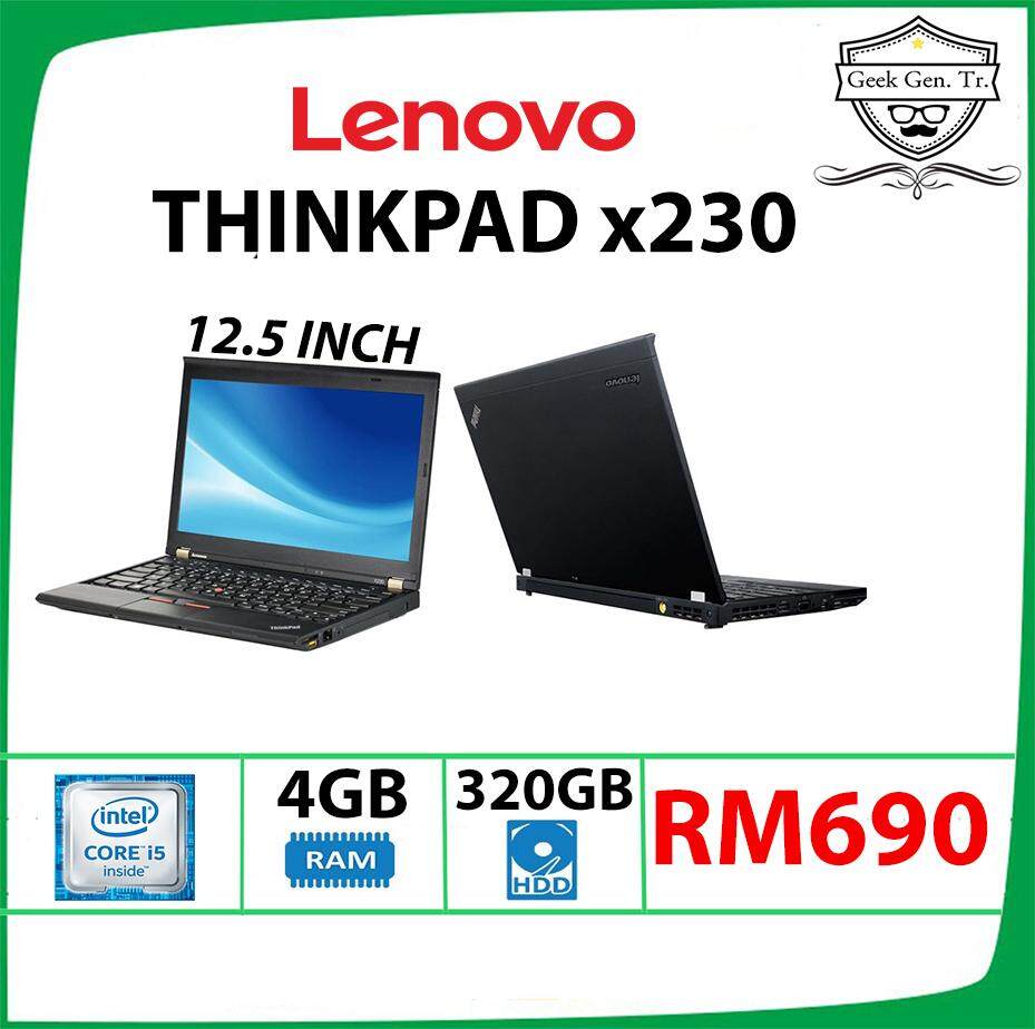 LENOVO THINKPAD x230 CORE i5-3320M 4GB RAM 320GB HDD 12.5 INCH Malaysia