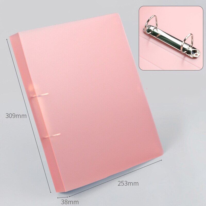 A4 Binder Folder 4-ring 2-ring A4 File Binder Expanding File Office Document Organizer 220 Sheets Capacity for School Office