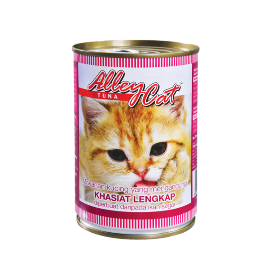 AlleyCat Cat Wet Food Can 400g Tuna Tuna Mackerel Tuna Ocean Fish NE Grocer Lazada