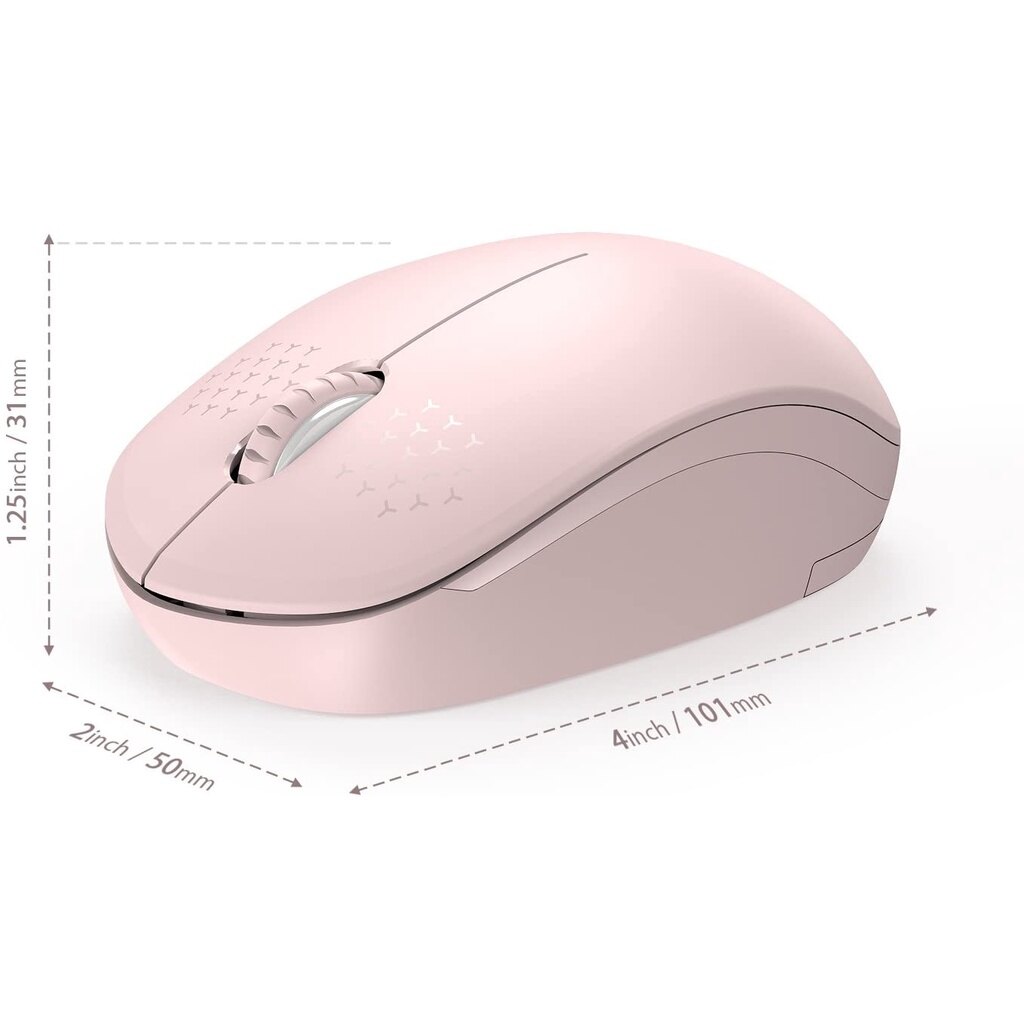 Chuột Không Dây, Chuột Văn Phòng Mỏng 2.4G Có Đầu Thu USB-Chuột Máy Tính Xách Tay Cho PC, Máy Tính Bảng, Máy Tính Xách Tay Mini