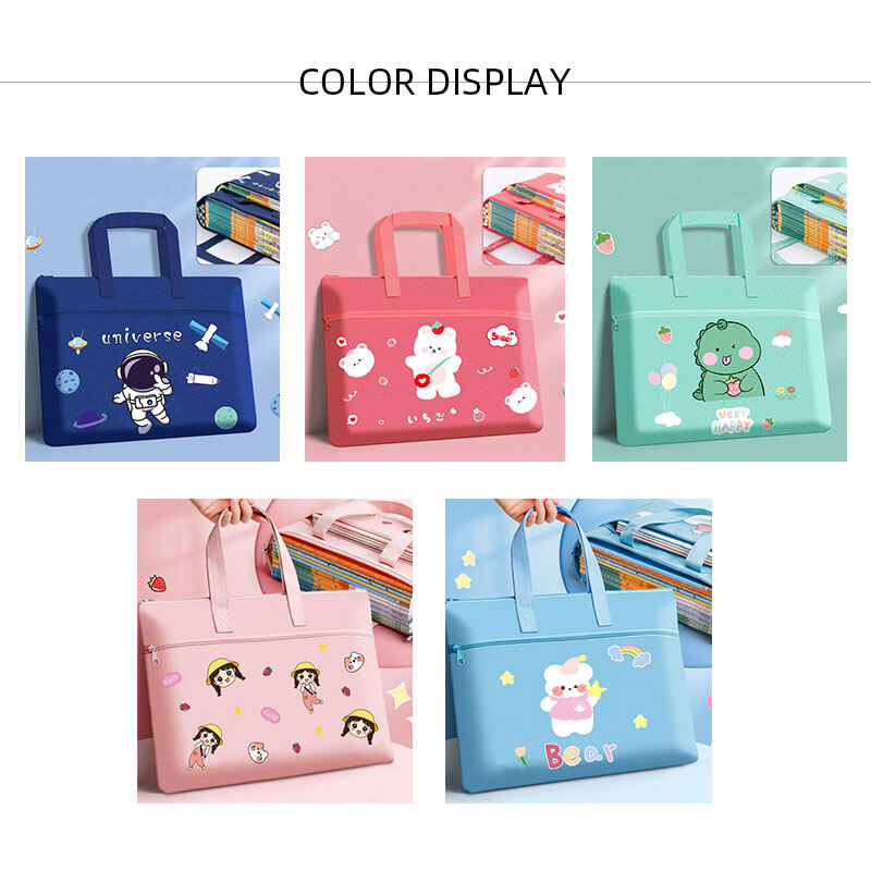 AMILA elementary school students' load-reducing ridge protection handbag Korean version of large-capacity book bag book storage bag remedial bag