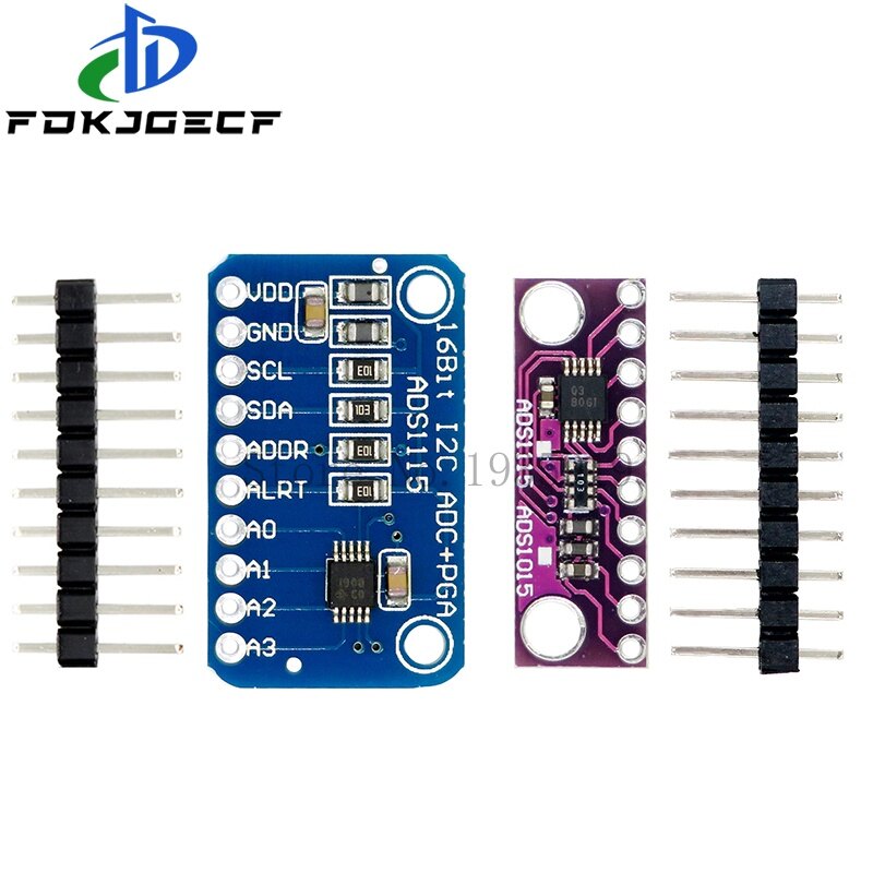 I2c ads1115 16 bit ADC 4 kênh module với lập trình Gain khuếch đại RPi 2.0V đến 5.5V