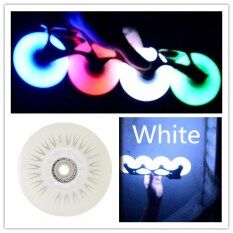 Plsport (1 Pcs) Trượt Băng Ngoài Trời Lăn Đèn Flash Bánh Xe LED Trượt Bánh Xe Trượt 80 Mm 90A PU Trượt Patin Một Hàng Bánh Bánh Xe Nhấp Nháy Rollerblade Thay Thế Bền