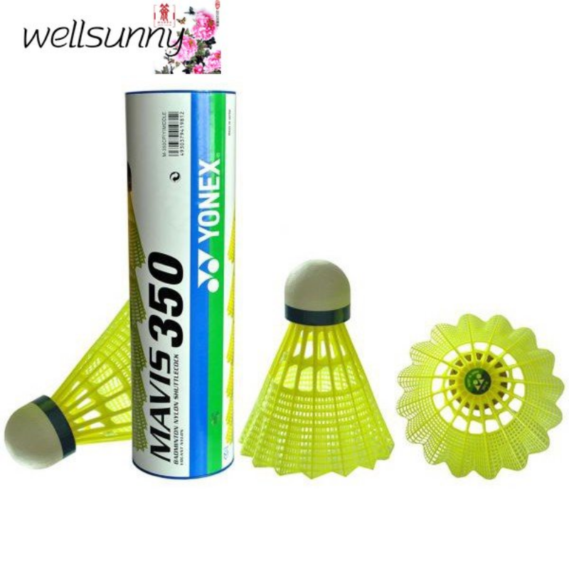 Wellsunny MAVIS 350 Badminton Nylon Shuttlecock 6 Nylon Balls