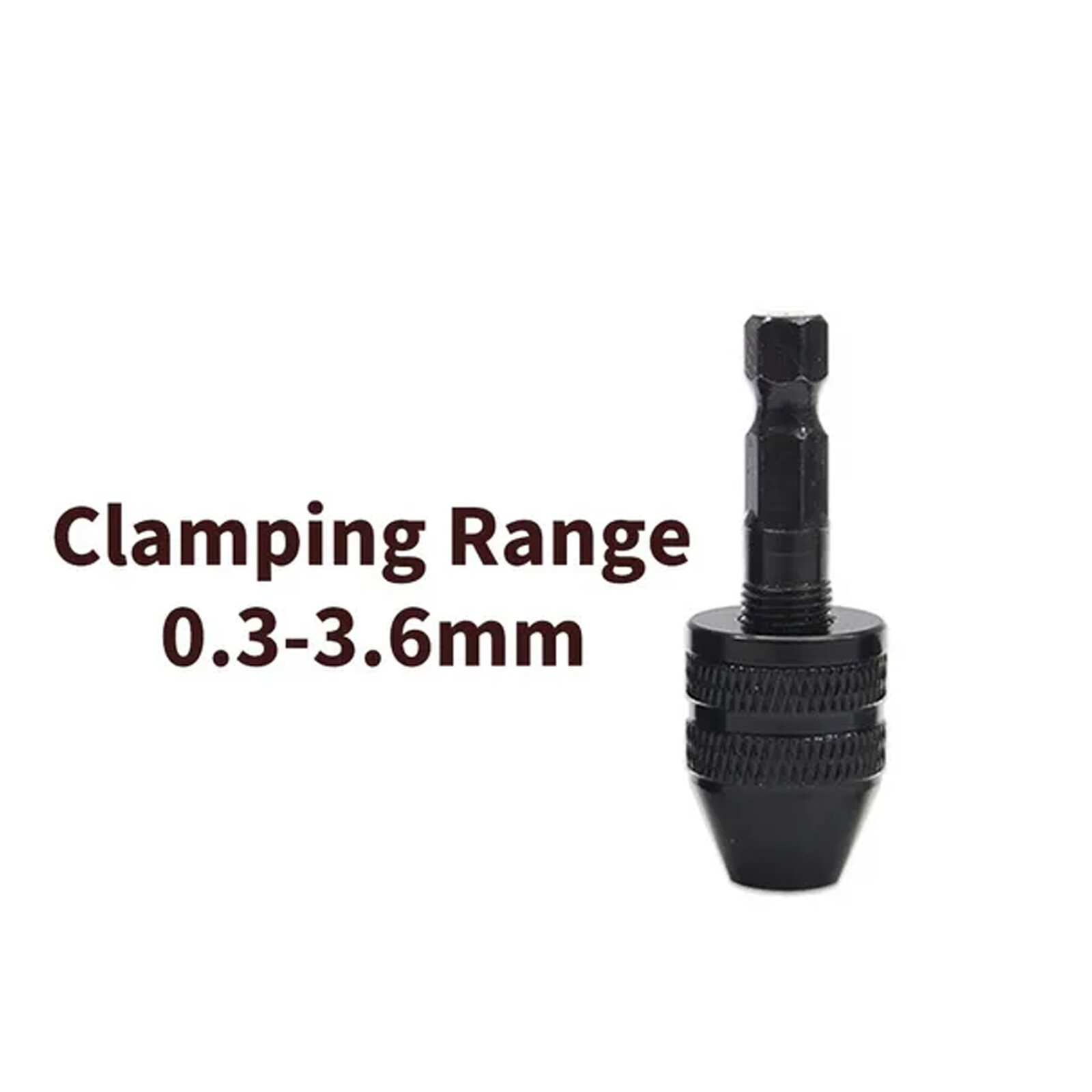 1PC 0.3-3.6mm/0.3-6.5mm/0.6-8.0mm công cụ chuyển đổi ngàm khoan không cần chìa khóa, ống nối mâm cặp chuyển đổi không cần chìa khóa, khoan chuôi lục giác 1/4 inch