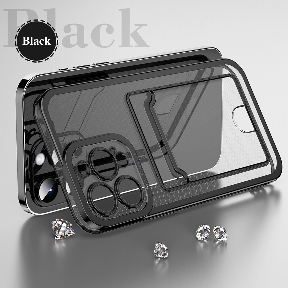 Transparent electroplated for Iphone 11 12 13 Pro Max Shock proof phone case Mobile phone protector for Iphone 13 Pro Max 14 Pro Max Plus