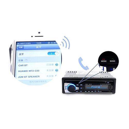 12Pin 12V MP3 Nghe Đài FM Stereo Bluetooth 1 DIN Dash SD/USB/AUX