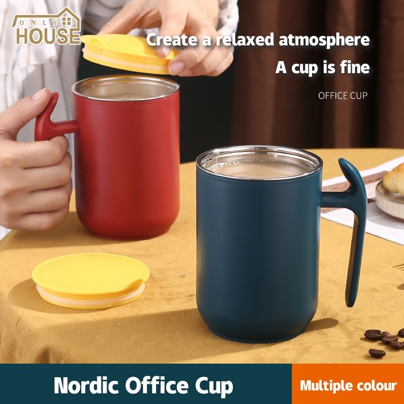 Mug 304 stainless steel creative European coffee cup business office insulated water cup