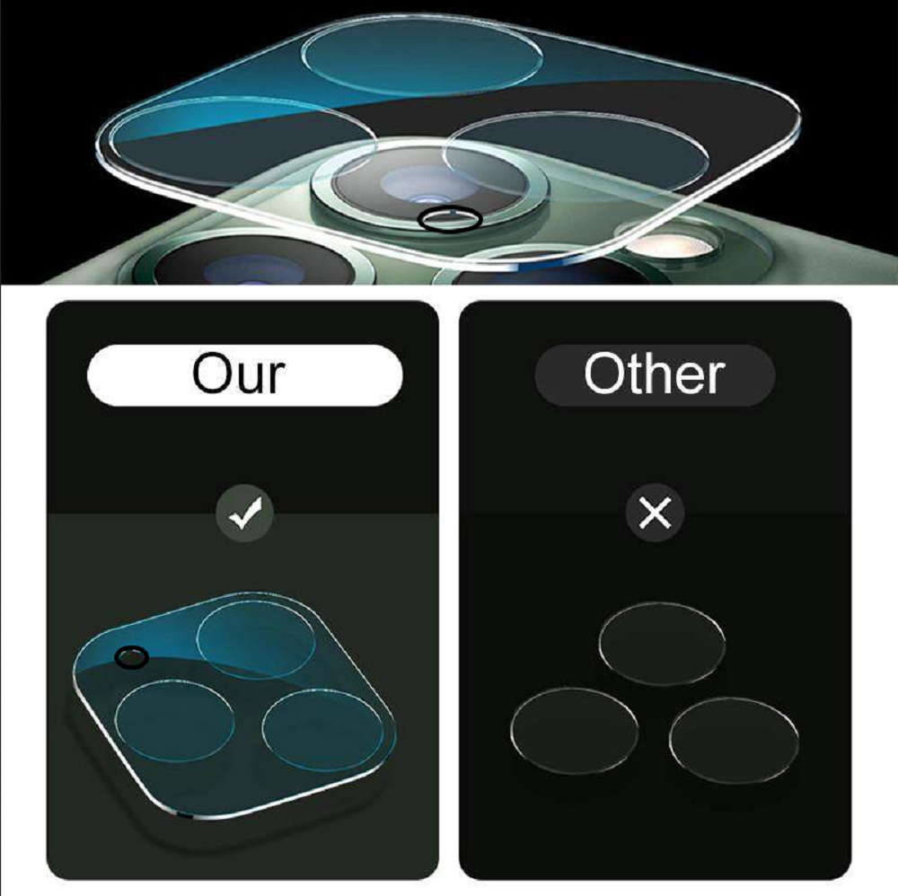 2 Pcs 3D Protector Tempered Glass for 13 Mini/13/13 pro/13 pro max or iPhone 11/ 11 Pro / 11 Pro Max Back Camera Lens Protector Screen Film Full Coverage for iphone 12 Mini/12/12 pro/12 pro max