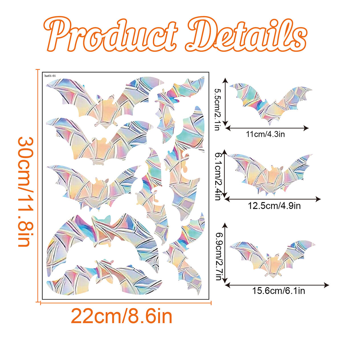 Window Stickers Glass Stickers Static Window Stickers Anti-collision Window Stickers Prism Window Stickers