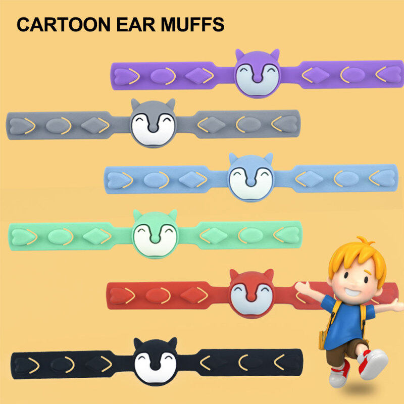 Elesky【In Stock】New Cartoon Adult And Childrens Riding Belt Extension Buckle Ear Protector Mouth Cover Belt