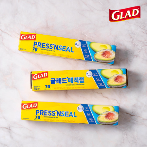 [GLAD] PRESS'N SEAL 3p Set / Magic Wrap / Multipurpose Sealing Wrap