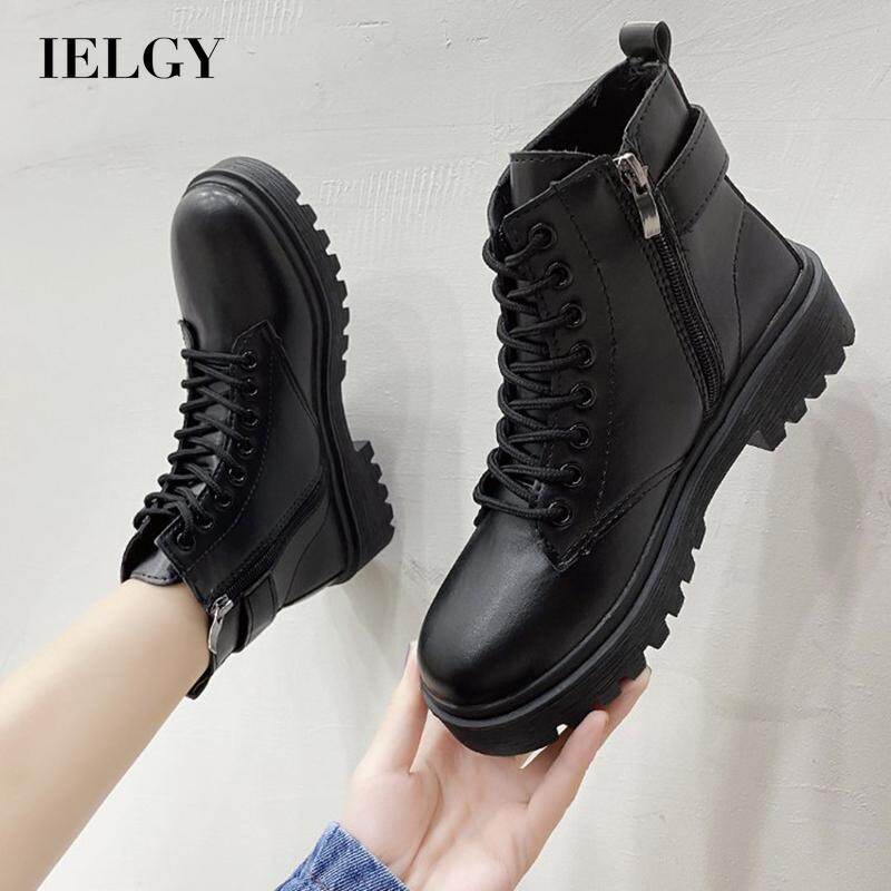 IELGY 35-42 Martin boots women's British style cool ankle boots