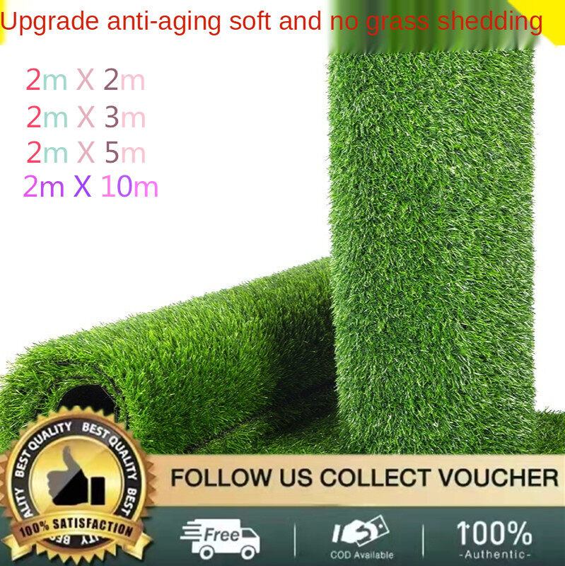 Artificial lawn carpet simulation green grass plastic outdoor