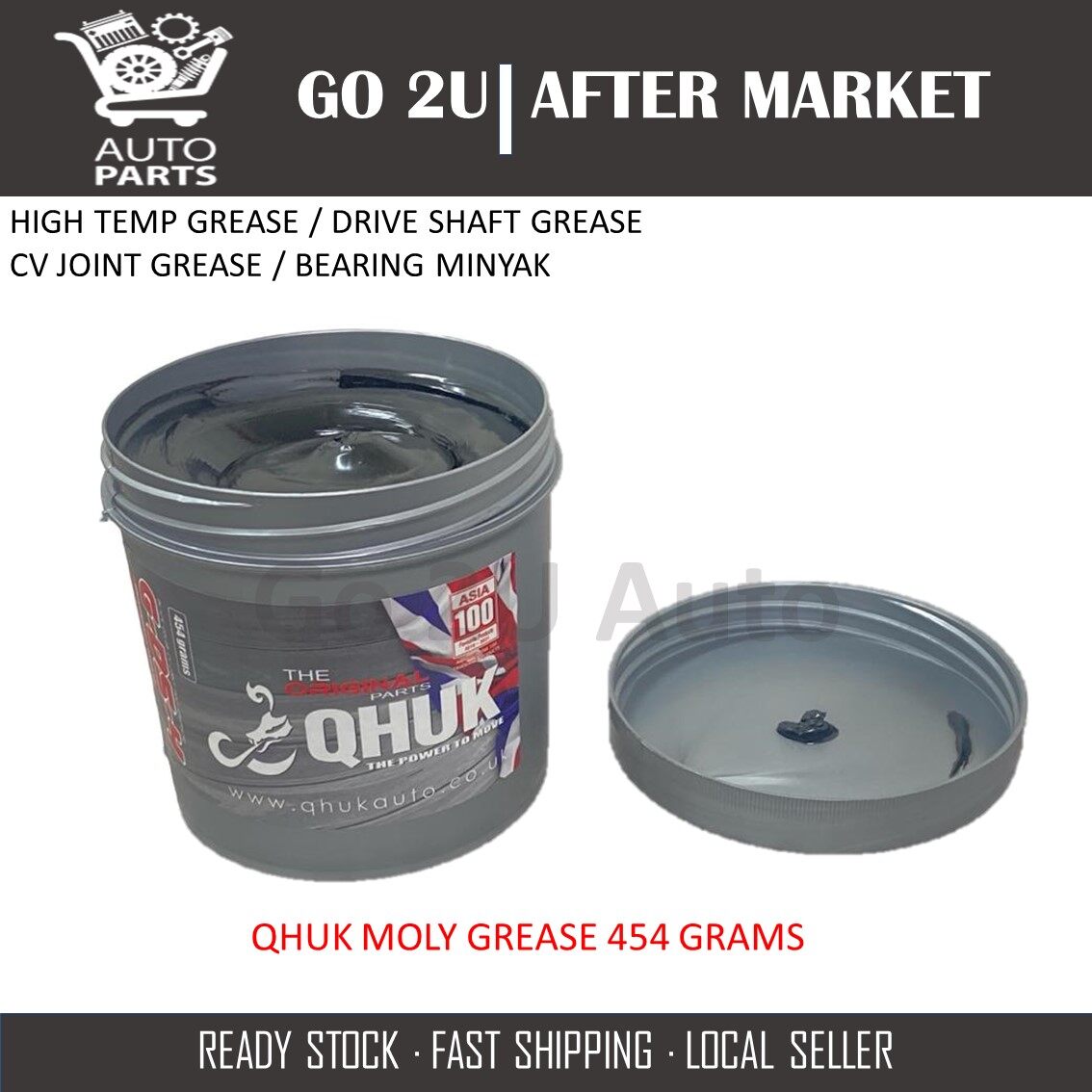 QHUK MOLY GREASE 454 GRAMS / DRIVE SHAFT GREASE / CV JOINT GREASE