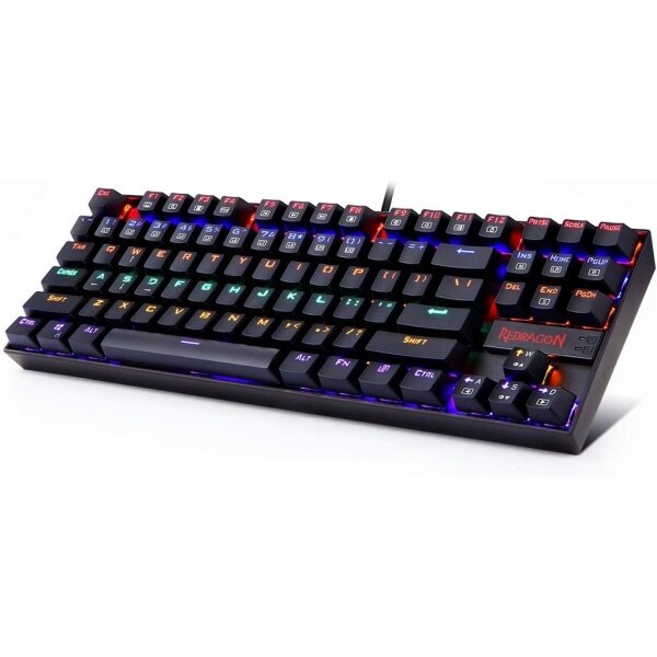 Redragon K552 Mechanical Gaming Keyboard RGB LED Rainbow Backlit Wired Keyboard with Red Switches for Windows Gaming PC Singapore