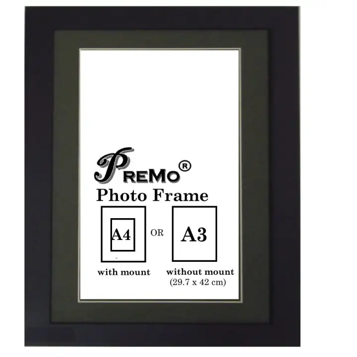 Premo Modern Mounted Photo Frame A4 A3 Black With - A4 Picture Frames Without Mount Premo Modern Mounted Photo Frame A4 A3 Black With - A4 Picture Frames Without Mount