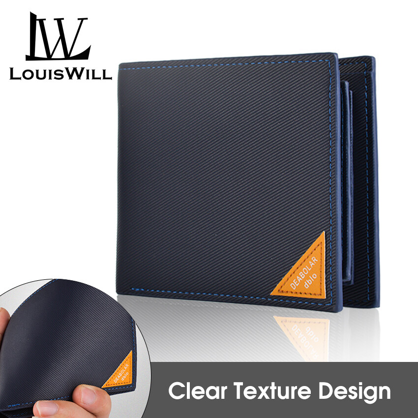 LouisWill Wallet Men 'S Foldable Wallet PU Horizontal Wallet Large