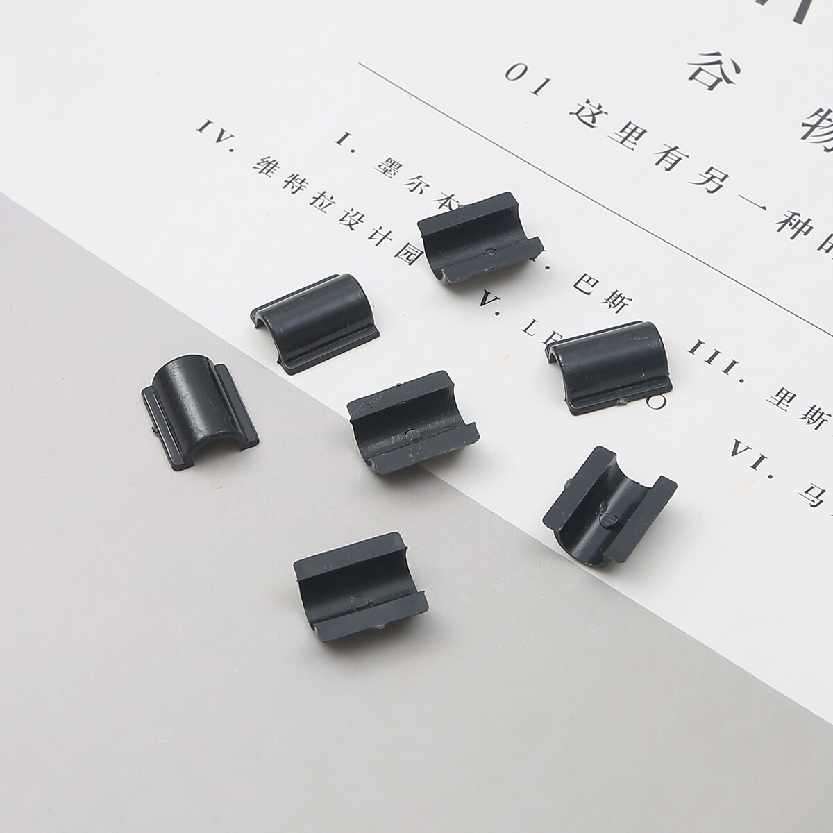 10pcs Black/White Hairdressing Tool Connector Elastic Rubber Band Paste Buckles For DIY Hair Band Tie Circle Bow Jewelry Making