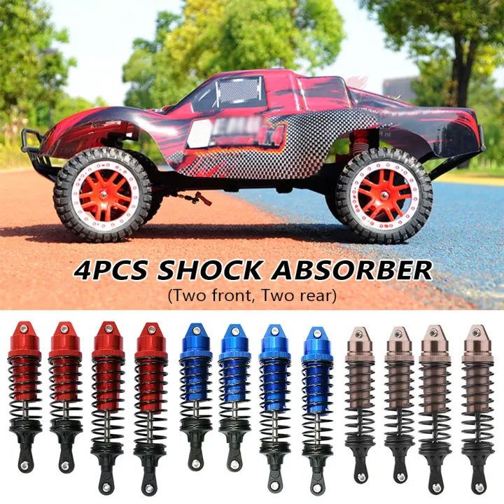 4pcs Accessories 4wd Shock Absorber Aluminum Alloy Rc Car Off Road Truck Crawler With Screws Front Rear Toy Assembled For Traxxas Slash 4x4 Lazada Singapore