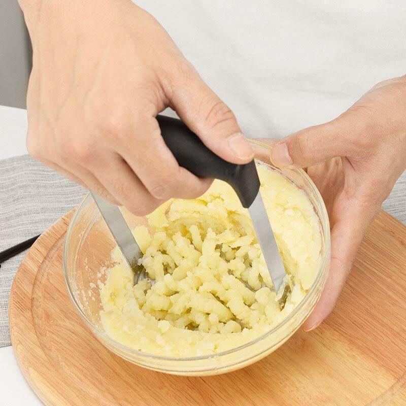 Hand Press Potato Masher Ricer Smooth Mashed Potatoes Crusher Fruit Vegetable Kitchen Gadgets Stainless Steel
