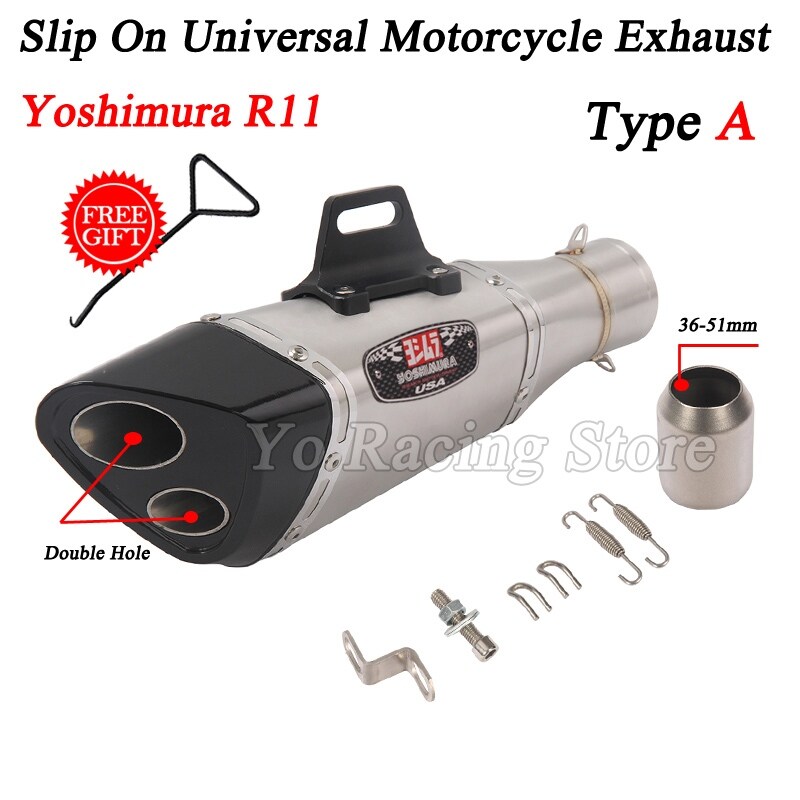 Universal Yoshimura R11 Motorcycle Exhaust Pipe Modified Escape Moto ...