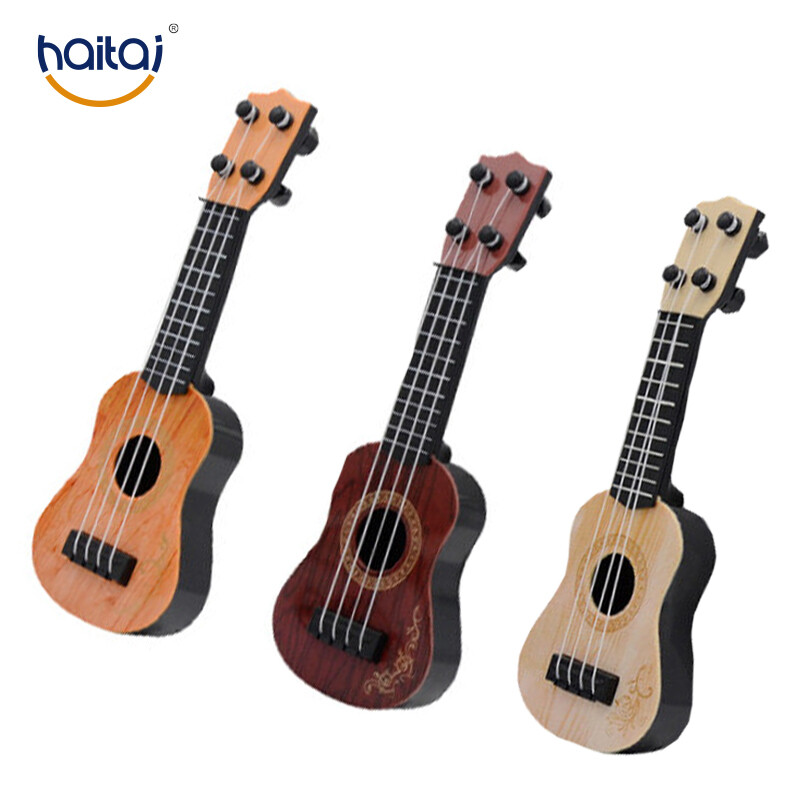 Haitai Ukulele 25cm/45cm Children's Ukulele Beginner Basic Players Educational Small Mini Portable Guitar Early Education Learning Musical Instrument Toys 4-string Kkulele Educational toys Acoustic Guitar For Kid Gift