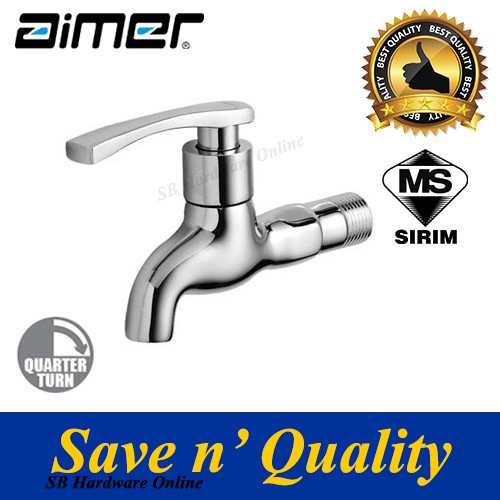 AIMER AMFC-3403 CHROME BRASS WALL BIB TAP | Lazada