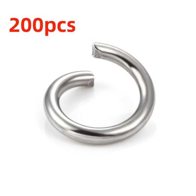 200pcs/Lot 304 Stainless Steel Jump Rings Open Jump Rings or Jewelry Craft Making Silver Stainless Steel Open Jump Rings DIY Jewelry 3/4/5/6/7/8/10mm Split Ring for Jewelry Making Dropshipping