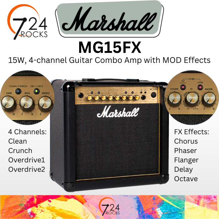 Marshall MG15FX 15watt Electric Guitar Amp Marshall MG15GFX Guitar