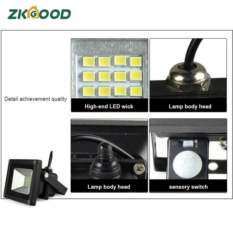 Zkgood 1 cái Chống Nước ĐÈN LED Chiếu Điểm Ngoài Trời Năng Lượng Mặt Trời Bãi Cỏ Đèn Sân Vườn