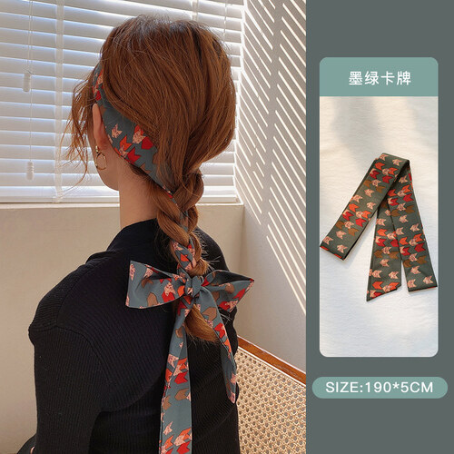 Hair Ribbon Headdress Summer Thin Fairy Bandage Scarf French Hair Band Female Tied Hair Outing Head Rope Ribbon Ribbon