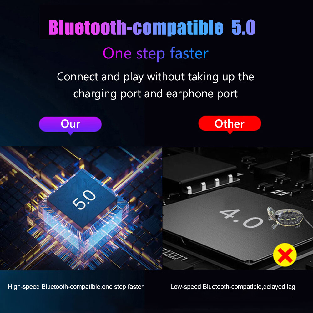 M1PRO Plug and Paly Gamepad Mobile Controller Gaming Keyboard and Mouse Adapter Converter Bluetooth-compatible 5.0 for Android IOS Phone for PUBG