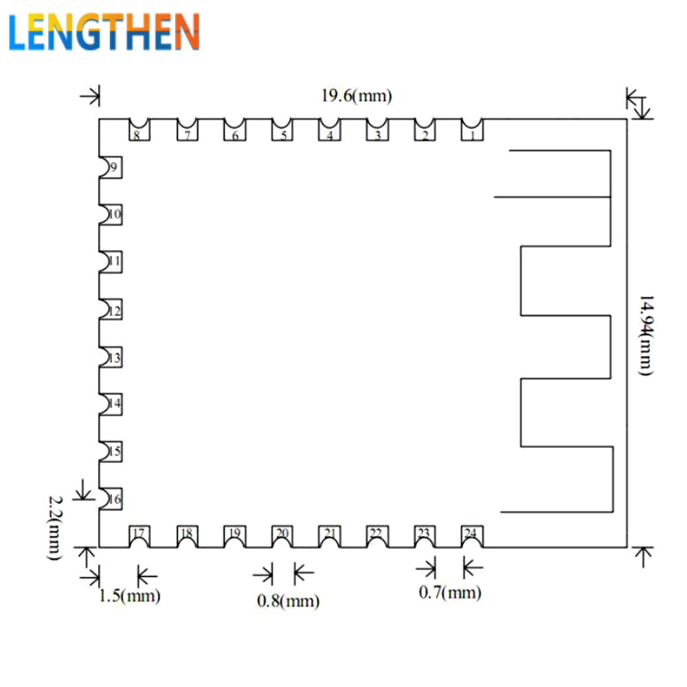 FocusAi  Mô Đun Không Dây Nối Tiếp CC2541 JDY-23 Mô Đun BLE 5.0 BT Mô Đun Thu Phát RF Nhà Thông Minh