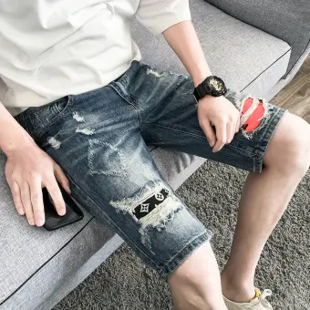 half jean shorts